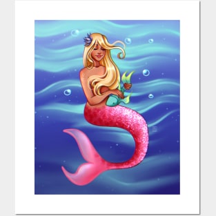 Mermaid's Pet Posters and Art